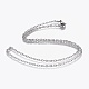 304 Stainless Steel Textured Cable Chain Necklaces NJEW-F248-25A-P-1