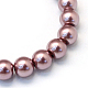 Cottura dipinto di perle di vetro perlato fili di perline rotondo HY-Q003-4mm-58-2