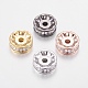 Perles de zircone cubique micro pave en Laiton KK-P143-02-8mm-1