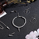 Unicraftale 40 pcs motif de pointes breloques 304 pendentifs en acier inoxydable cône en métal breloques 2mm petit trou pendentifs pour bricolage colliers fabrication de bijoux accessoire 18x5mm STAS-UN0006-14P-3