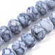 Opaque Baking Painted Glass Beads Strands EGLA-N006-009B-A10-1