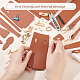 DIY 模造革ハンドバッグ キットを作る  はさみを含む  針  糸と合金のクラスプ  チョコレート DIY-WH0374-63B-3