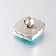 304 Stainless Steel Heart and Square Slide Charms STAS-N056-20B-3