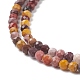 Natural Mookaite Faceted Round Beads Strands G-A129-3mm-19-1-3