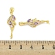 Цветок из латуни KK-S386-27G-3