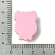 Cabochons décodés en résine opaque thème rose RESI-C045-06C-3