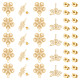 Dicosmetic 30 Stück hohle Blumen-Ohrringe STAS-DC0010-96-1