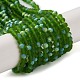 Chapelets de perles en verre imitation jade EGLA-A034-T3mm-MB11-1