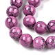 Chapelets de perles en turquoise synthétique teintée TURQ-R032-8mm-XSS15-3