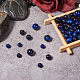 Kissitty gefärbte und erhitzte runde Tigerauge-Perlen aus natürlichem Tigerauge für die Herstellung von DIY-Armbändern DIY-KS0001-19-6