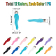Unicraftale 12pcs 12 Farben Ionenplattierung (ip) 304 Edelstahlanhänger STAS-UN0032-93-5