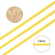 編み込みナイロン糸  ビーズジュエリー作りのための中国結びコードビーズコード  ゴールド  0.8mm  約100ヤード/ロール NWIR-R006-0.8mm-543-4