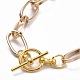 Bracelets de chaîne de trombone en aluminium unisexes BJEW-JB05071-01-3