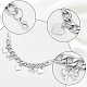 WADORN 8 Pieces Shoe Charms Chain DIY-WR0002-28-4