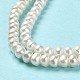 Fili di perle di perle d'acqua dolce coltivate naturali PEAR-J007-26-4