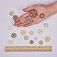 SUNNYCLUE 1 Box 90PCS 15 Style Steampunk Gears Metal Gears Clock Watch Gear Cog Wheel Pendant Charms for Necklace Bracelet Anklet DIY Jewelry Making Accessories TIBE-SC0001-01-3