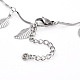 304 Stainless Steel Leaf Pendant Necklaces NJEW-JN03293-04-3