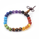 Natural Mixed Stone and Resin Stretch Bracelets BJEW-JB03907-01-1