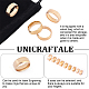 Unicraftale 18 шт. 9 размера титановые стальные простые кольца для пальцев набор для женщин RJEW-UN0002-69-5