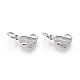Brass Micro Pave Cubic Zirconia Charms ZIRC-J021-16-RS-2