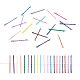 PandaHall Elite 200 pcs 2 Inch Iron Bobby Hair Pins Colorful Hair Styling Clips with Plastic Storage Box for Women Girls PHAR-PH0001-05-4