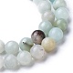 Brins de perles rondes en amazonite de fleurs naturelles X-G-D608-6mm-3