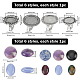 Sunnyclue Kit fai da te per creare anelli con pietre preziose DIY-SC0022-34-2