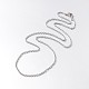 316 collares de cadena cable de acero inoxidable quirúrgico NJEW-JN01047-03-1