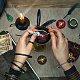 Timbro sigillo di cera in ottone con manico with AJEW-WH0184-1056-3