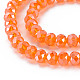 Electroplate Glass Beads Strands EGLA-A034-T1mm-A07-2