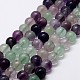 Arco iris natural de fluorita hebras de perlas G-P255-01-12mm-1