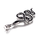 Fashionable Retro Halloween Jewelry 304 Stainless Steel Snake Pendants STAS-L017-105-2