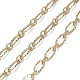 Brass Textured Oval Link Chains CHC-S004-07G-2