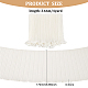 FINGERINSPIRE 4 Yards Polyester Pleated Elastic Lace Ribbon OCOR-FG0001-79B-2