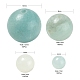 340pcs 4 perles d'amazonite naturelle de style G-LS0001-52-3