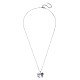 Австрийский хрустальный кулон ожерелья NJEW-BB34127-A-3