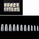 Ультратонкие непрозрачные пластиковые заостренные накладные ногти с полным покрытием MRMJ-R090-12-1