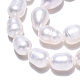 Brins de perles de culture d'eau douce naturelles PEAR-N012-07J-3