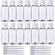 BENECREAT 24 Pack 1.7oz Portable BPA-Free Plastic Transparent Travel Bottle with Clear Flip Cap & 10 Pack 2ml Plastic Pipette Droppers for Cream MRMJ-BC0001-24-1