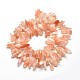 Natural Sunstone Chip Beads Strands G-E271-44-2