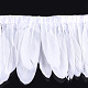 ガチョウの羽のフリンジトリミング  マスクと衣装のアクセサリー  染め  ホワイト  145~195ミリメートル、約2 M /袋 FIND-T037-05L-3