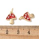 Латунные микропаве прозрачные подвески с фианитом KK-Q031-21G-3