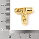 Кулон из латуни с прозрачным кубическим цирконием KK-Z046-01G-T-3