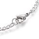 304 Stainless Steel Curb Chain Bracelets BJEW-E369-01P-2