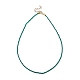 Facettierte Rondelle Glasperlen Halsketten NJEW-JN03004-05-1
