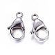 304 Stainless Steel Lobster Claw Clasps STAS-R050-15x9mm-2