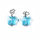 Faceted Transparent Glass Charms GLAA-T024-06E-2