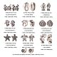 50 pièces 10 styles de perles en alliage de style tibétain TIBEB-CJ0001-19-2