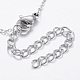 304 Stainless Steel Tiered Necklaces NJEW-I217-13P-3
