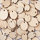 Наборы для изготовления незавершенных деревянных сережек-подвесок Yilisi своими руками DIY-YS0001-17-4
